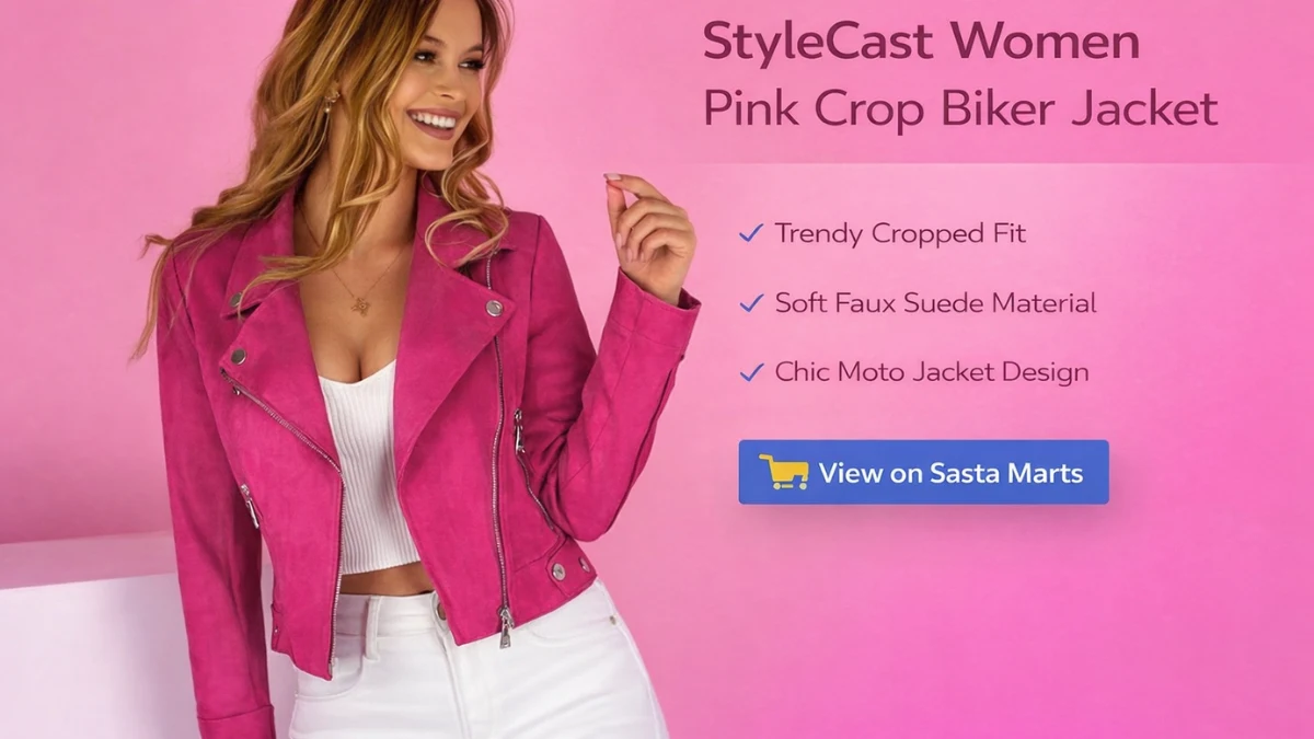 StyleCast crop biker jacket